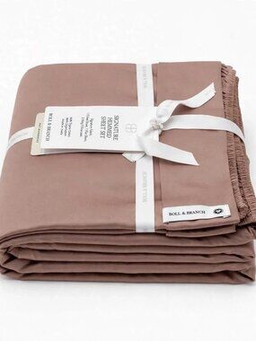 Boll & Branch BROWN CALIFORNIA KING Signature Hemmed 4 PCS Sheet Set